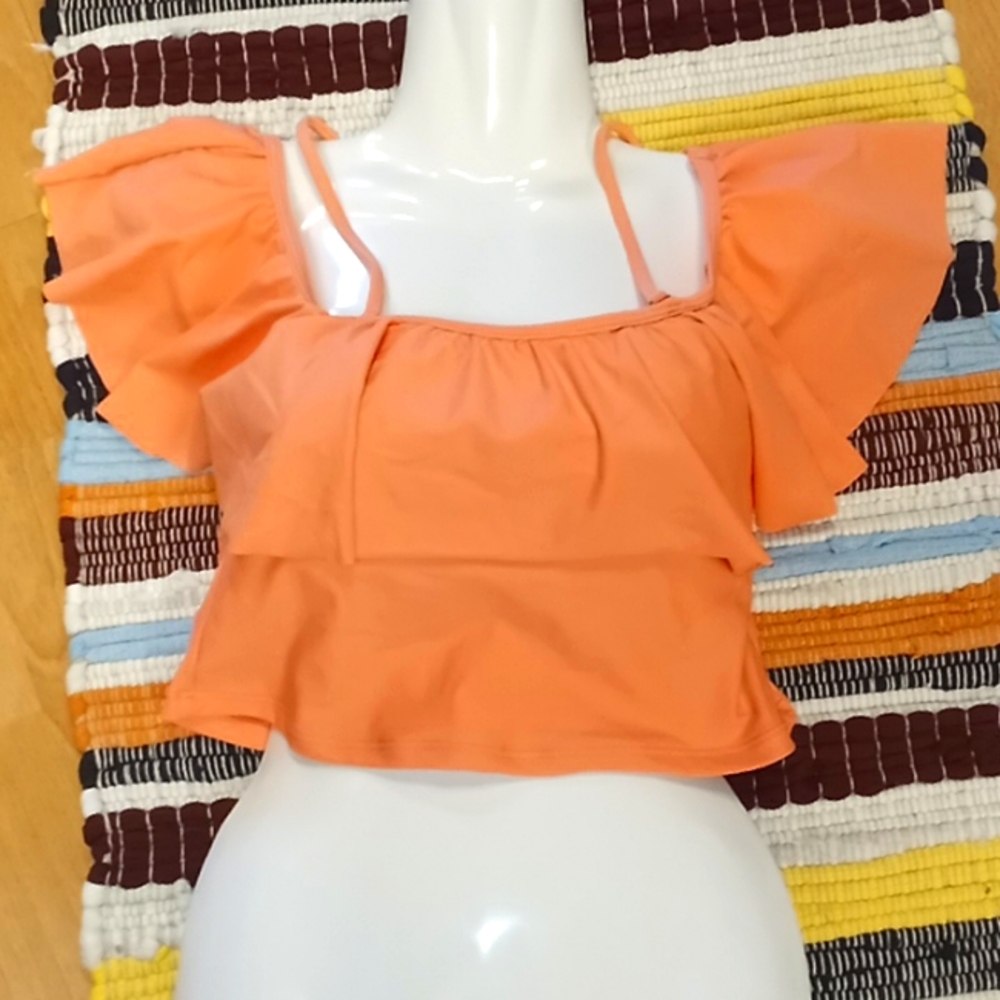 Marina Vida Retro Ruffled Bikini Top 👙